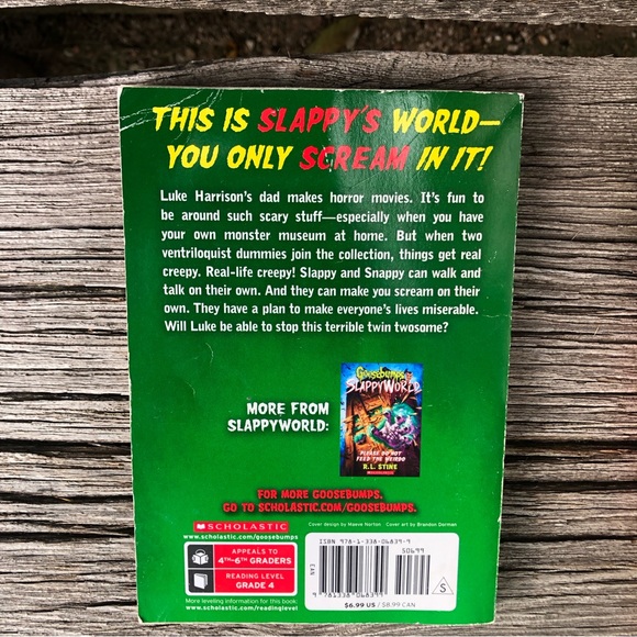 Goosebumps Slappyworld R.L. Stine Chapter Book Scholastic #2 & #3 soft cover 💚 - Picture 5 of 11